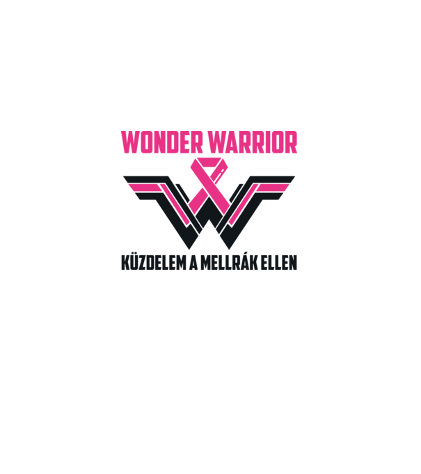 WONDER WARRIOR model alb pe tricou