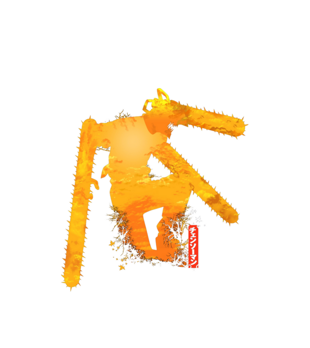 Chainsaw man Denji model alb pe tricou