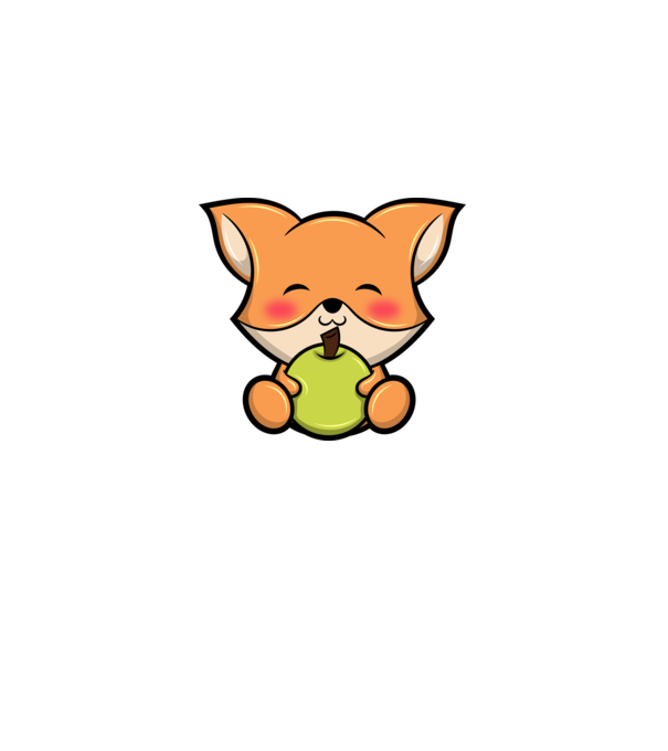 Baby Fox model alb pe tricou