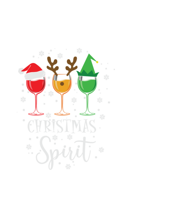 Christmas spirit wine model alb pe tricou