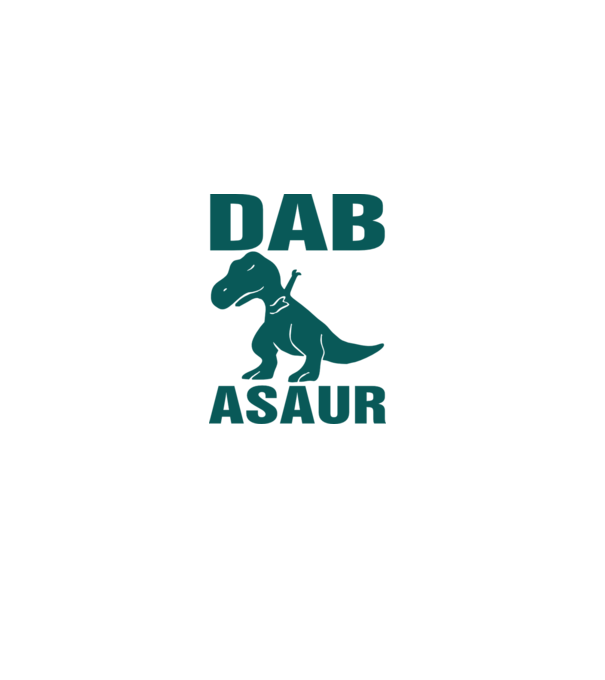 Dabasaur model negru pe tricou