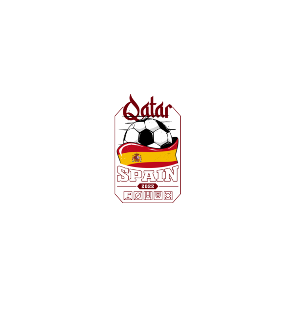 Qatar teams Spain model negru pe tricou