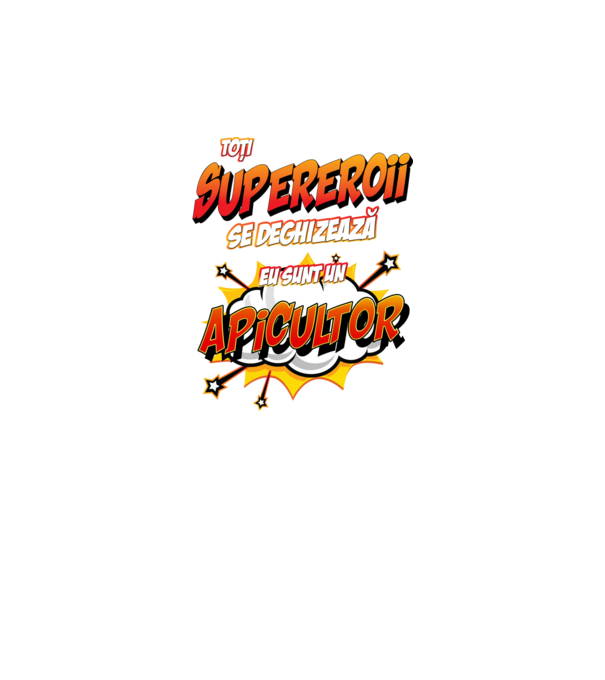 Toți supereroii se deghizează, eu sunt un apicultor model alb pe tricou