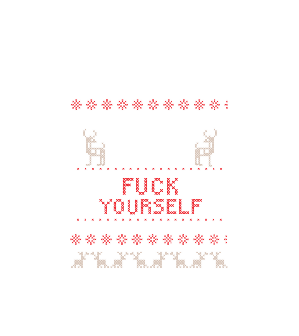 Merry go fuck yourself model alb pe tricou