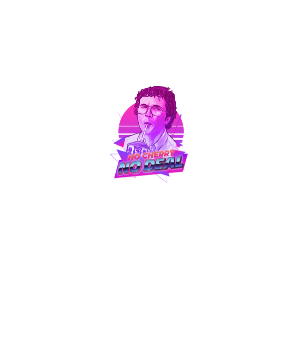 no cherry no deal stranger things model negru pe tricou