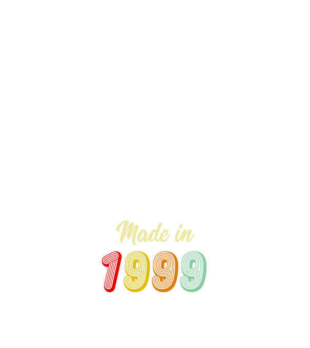 made in 1999 retro model negru pe tricou