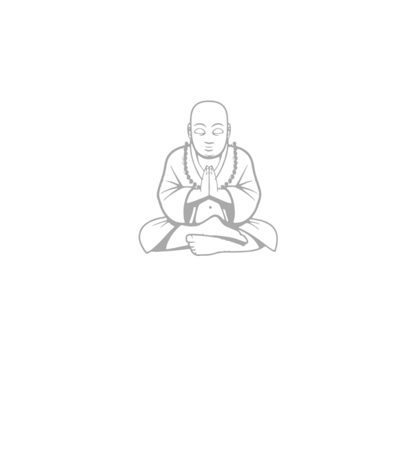 monk outline model negru pe tricou