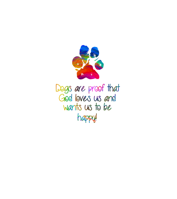 Dogs are proof model alb pe tricou