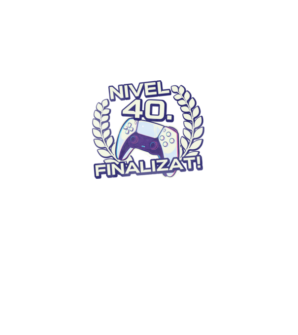 Nivel 40 finalizat! model negru pe tricou