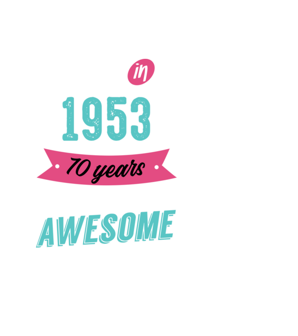 MADE IN 1953 model negru pe tricou