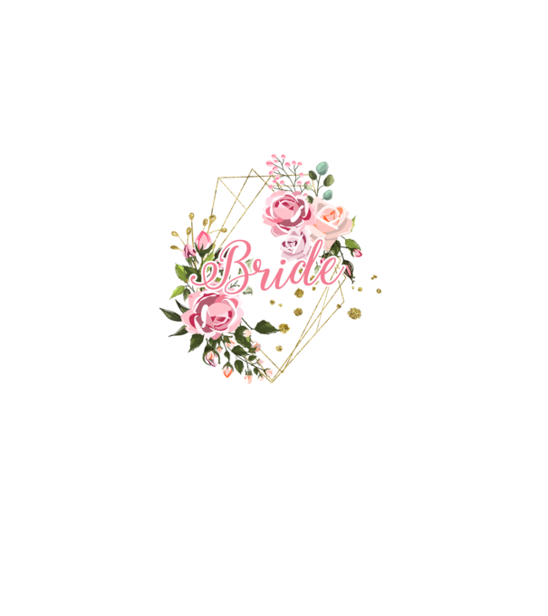 BRIDE roses floral model alb pe tricou