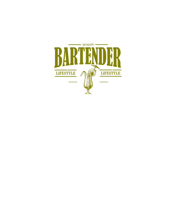 Lifestyle Bartender model verde neon pe tricou