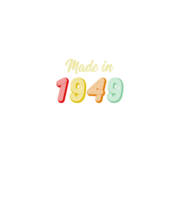 made in 1949 retro model negru pe tricou
