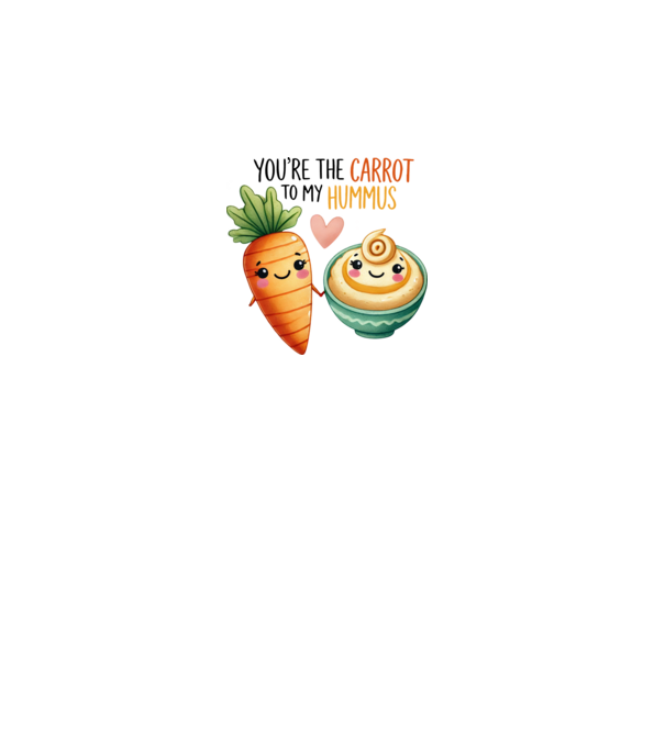 Carrot to my Hummus model gri pe tricou