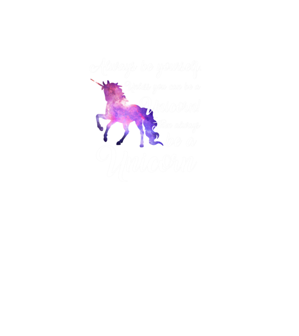Always be UNICORN model roz deschis pe tricou
