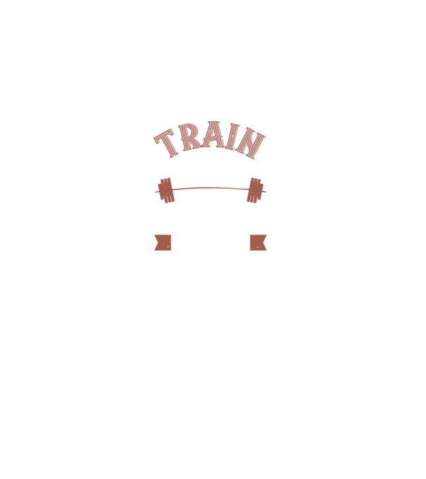 Train Hard model negru pe tricou