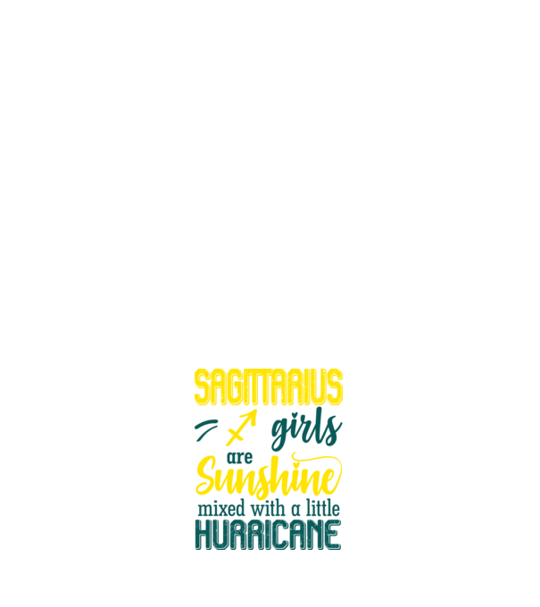 Sunshine with Hurricane SAGITTARIUS model negru pe tricou