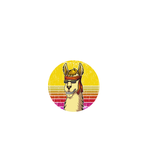 No Prob LLama - Láma model negru pe tricou