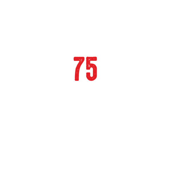 Purtătorul acestui tricou a împlinit: 75 de ani model turcoaz pe tricou