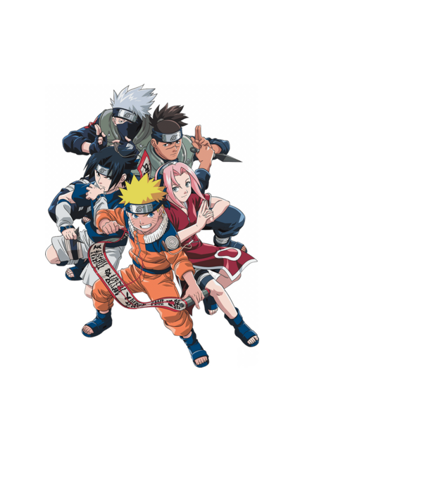 NARUTO model negru pe tricou