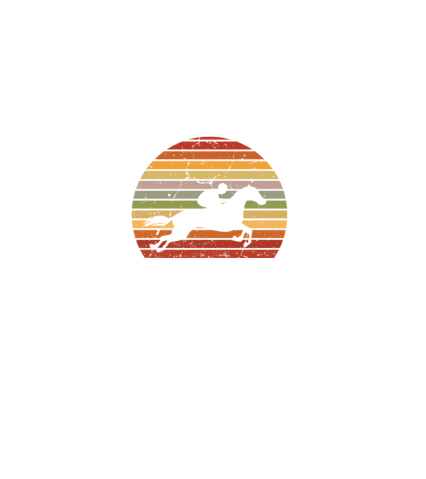 horse race model negru pe tricou