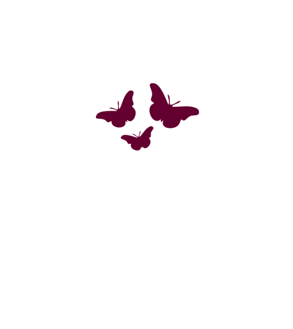 Butterflies model alb pe tricou