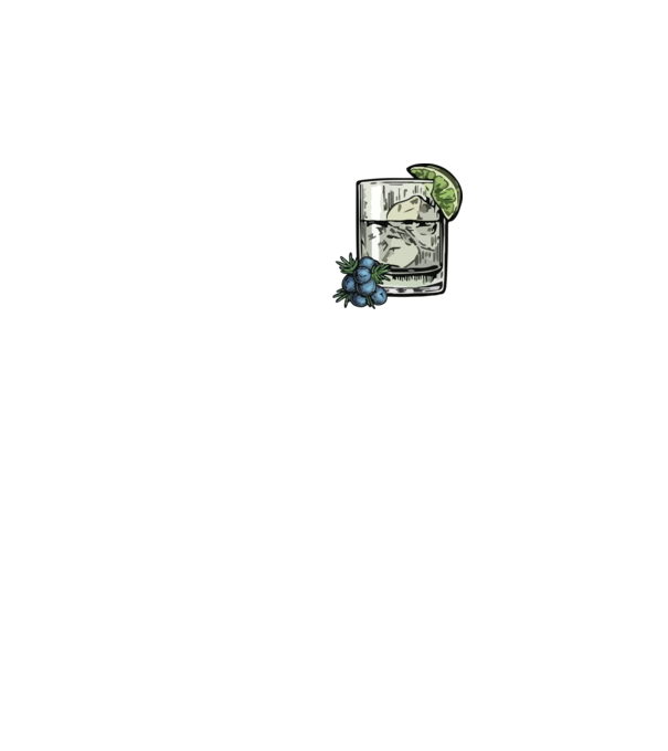 Let the fun be gin model negru pe tricou