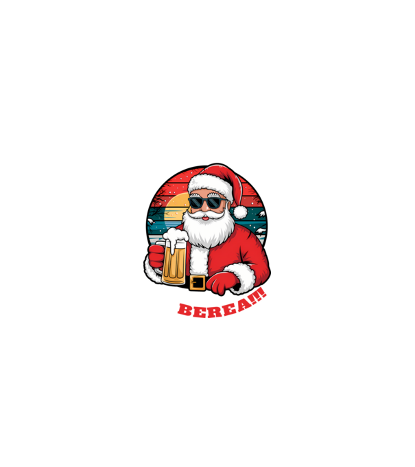 Ho ho ține mi berea! Negru model nisipiu pe tricou