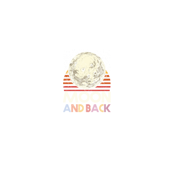 Retro vintage love you to the moon and back MOON model albastru jeanși pe tricou