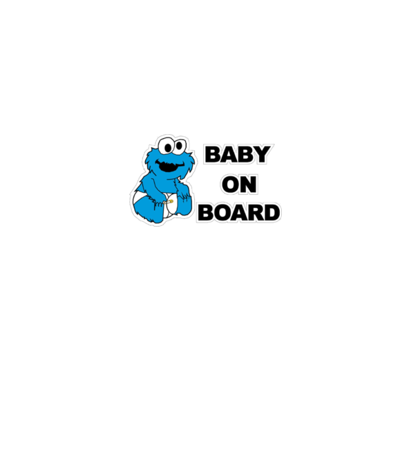 Baby Monster model alb pe tricou
