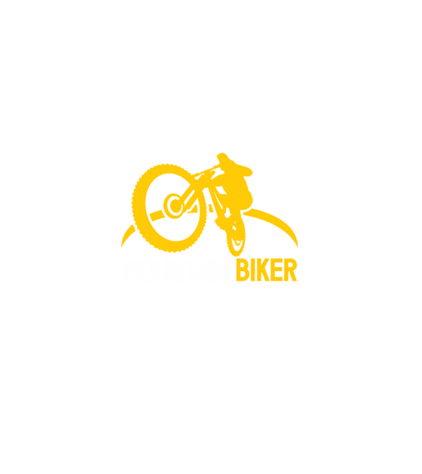 mountain biker model negru pe tricou