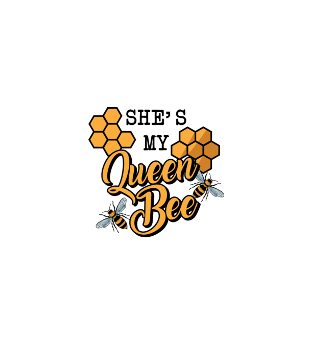 Queen Bee model turcoaz pe tricou