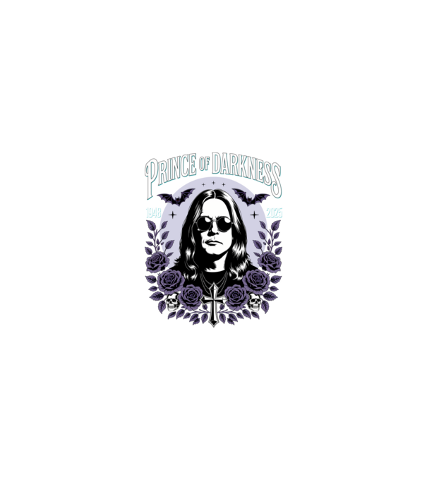 Prince of Darkness model nisipiu pe tricou