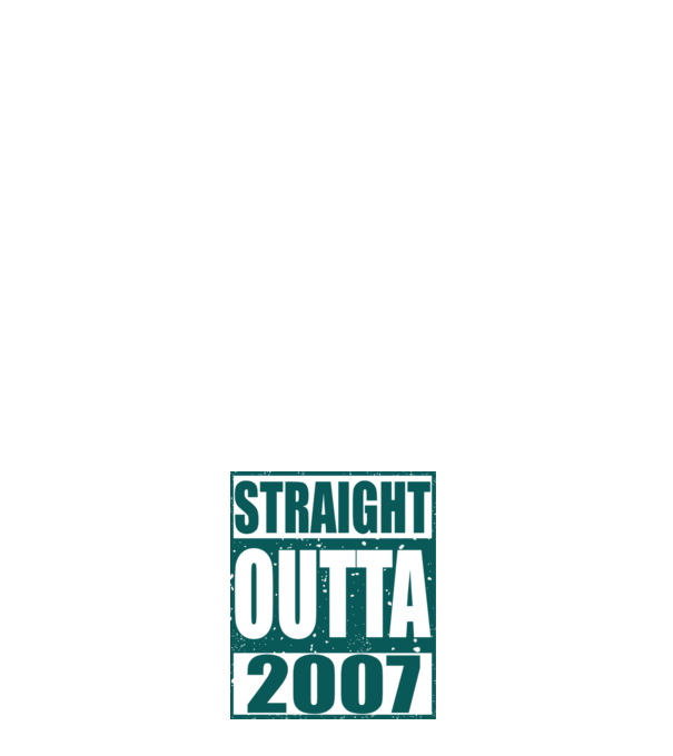 Straight Outta - 2007 model roz deschis pe tricou