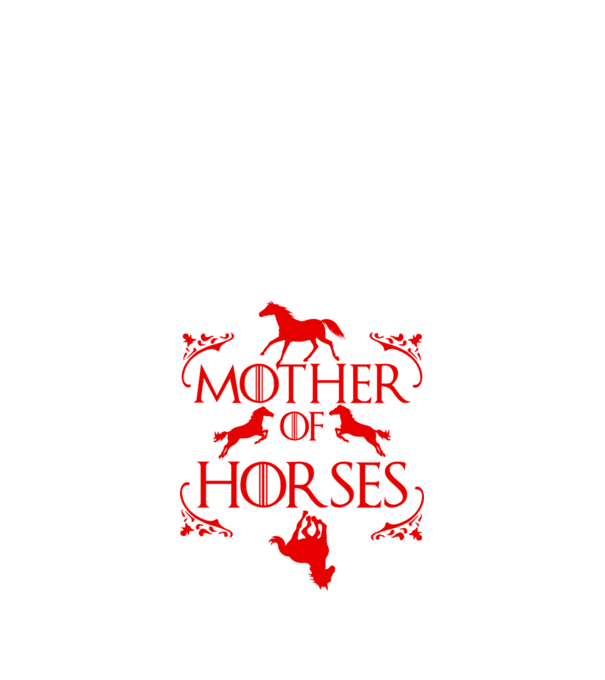Mother of Horses model negru pe tricou