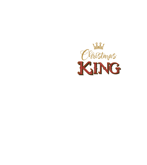 Christmas King model galben neon pe tricou