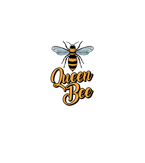 Queen Bee model albastru deschis pe tricou