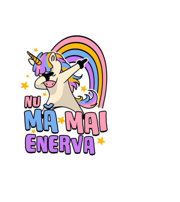 Nu mă mai enerva model negru pe tricou