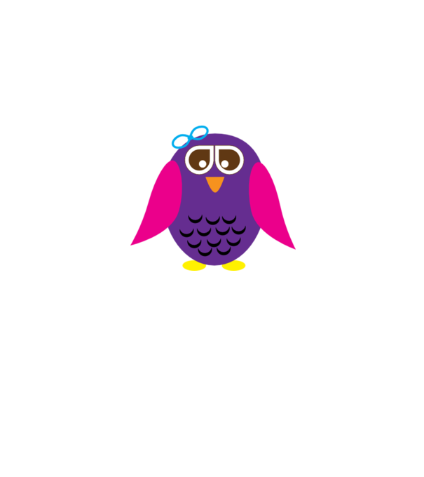 Owl model roz deschis pe tricou