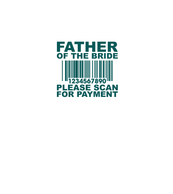 Father of the bride model alb pe tricou
