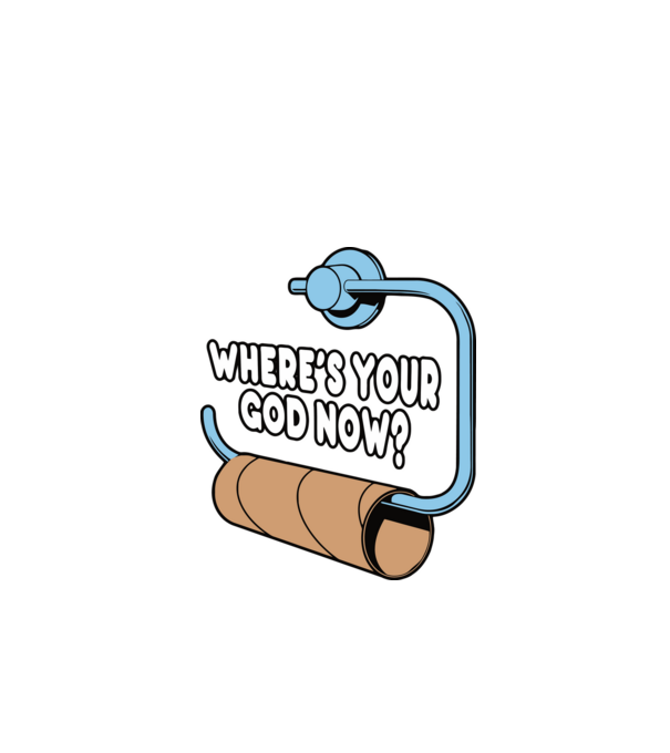 Where's your god now model negru pe tricou