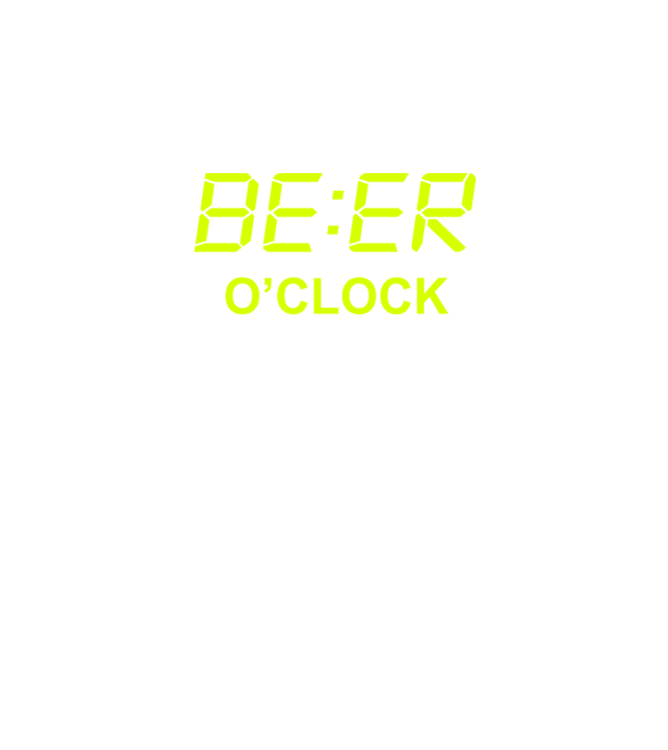 'Beer o'' clock' model negru pe tricou