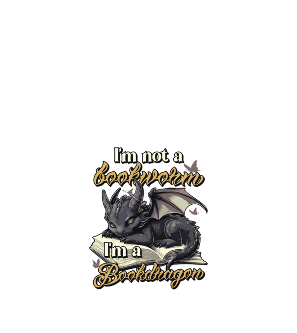 I am not a bookworm i am a bookdragon model negru pe tricou