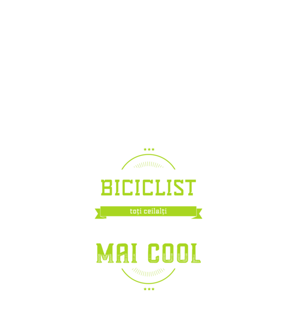 sunt biciclist, la fel ca toți ceilalți, dar mult mai cool model negru pe tricou