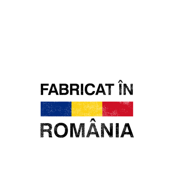 Fabricat în România model negru pe tricou