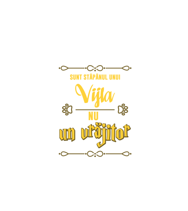 sunt stăpânul unui vijla, nu un vrăjitor model negru pe tricou