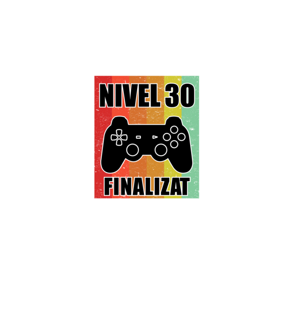 Nivel 30 finalizat model negru pe tricou