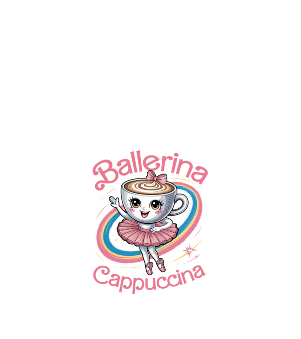 Ballerina Cappuccina model negru pe tricou