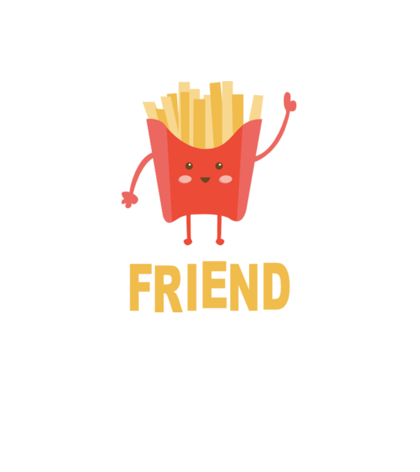 Friends cartofi model alb pe tricou