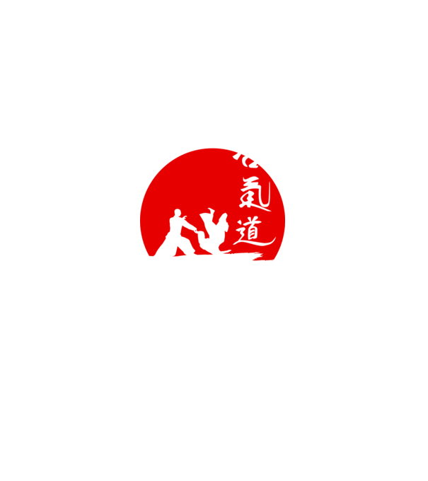 Aikido model negru pe tricou